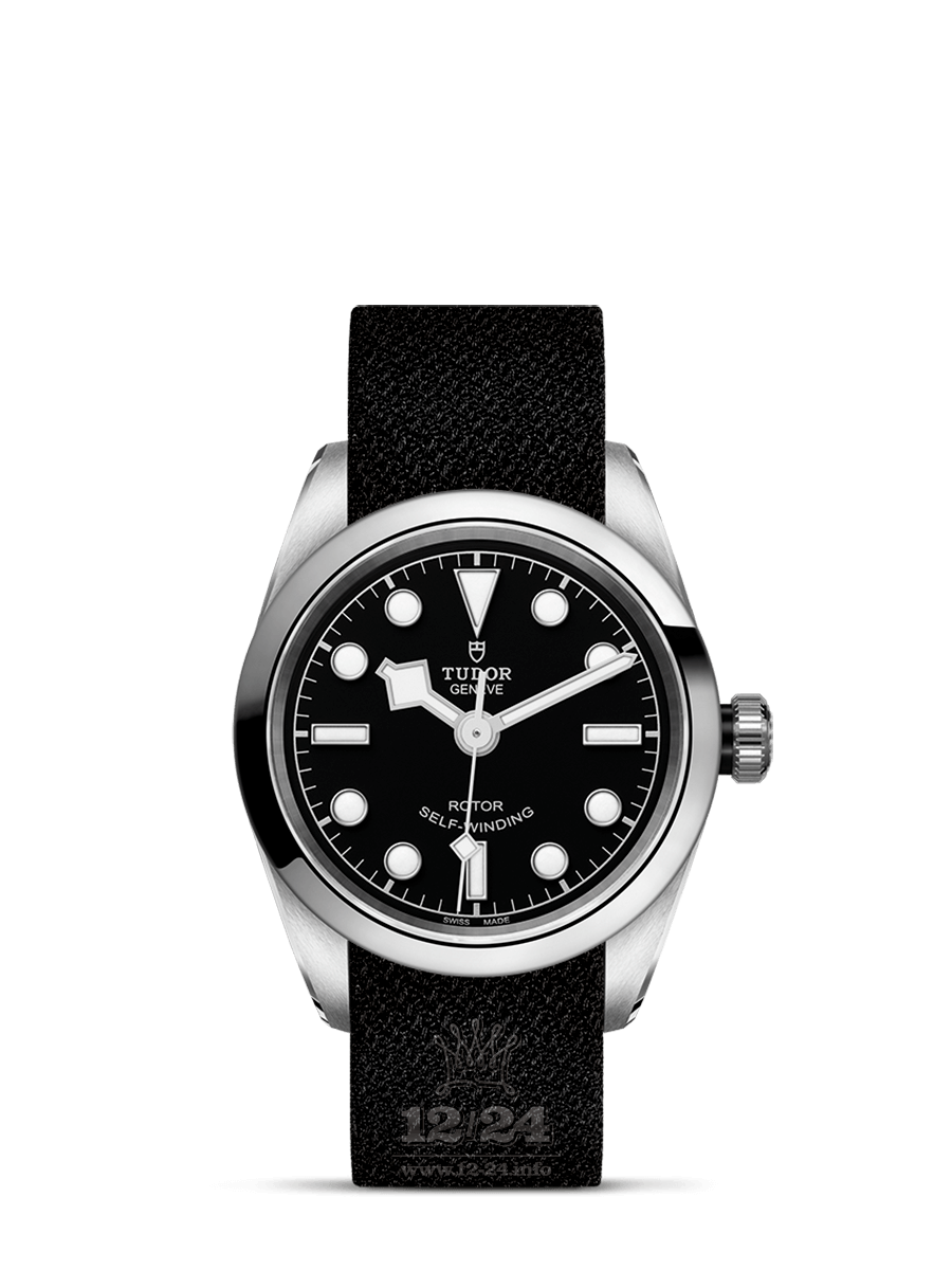Tudor Black Bay 32 Watch m79580-0005 32 mm Stainless steel Case Black Dial