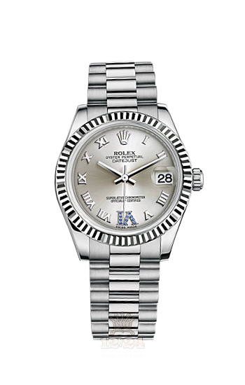 Rolex Datejust Watch 178279-0081 31 mm White gold Case Silver Dial