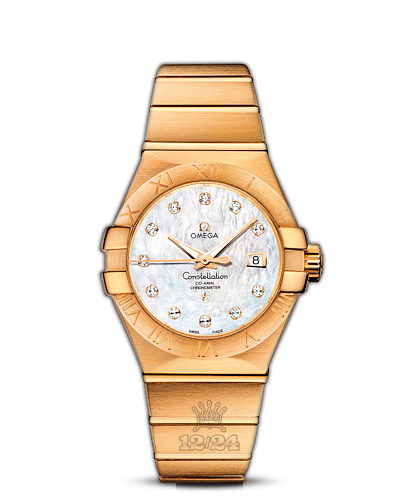 Omega Constellation Watch 123.50.31.20.55.002 31 mm Yellow gold Case White Dial