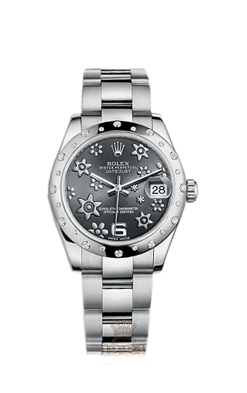 Rolex Lady-Datejust Watch 178344-0025 31 mm Steel / White gold Case Gray Dial