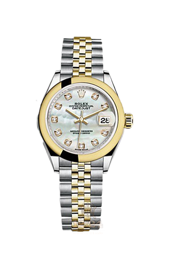 Rolex Datejust Watch 279163-0013 28 mm Steel / Yellow gold Case White Dial