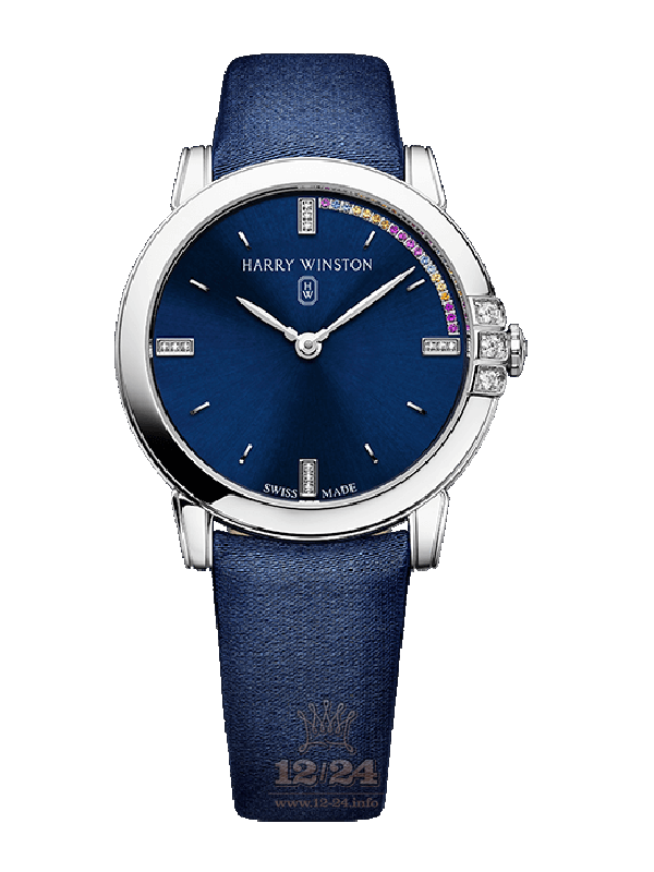 Harry Winston Midnight Collection Watch MIDQHM32WW003 32 mm White gold Case Dark blue Dial