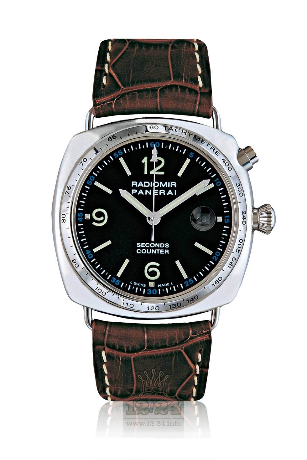 Panerai 2001 Watch PAM00078 42 mm White gold Case Black Dial