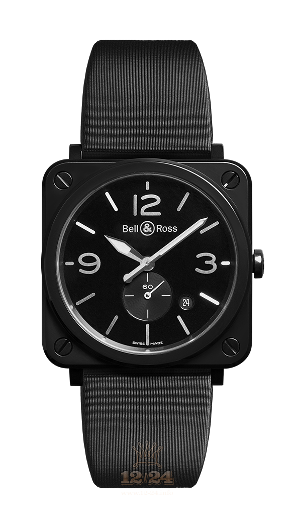 Bell & Ross Instruments Watch BRS-BL-CES/SSA 39 mm Ceramics Case Black Dial