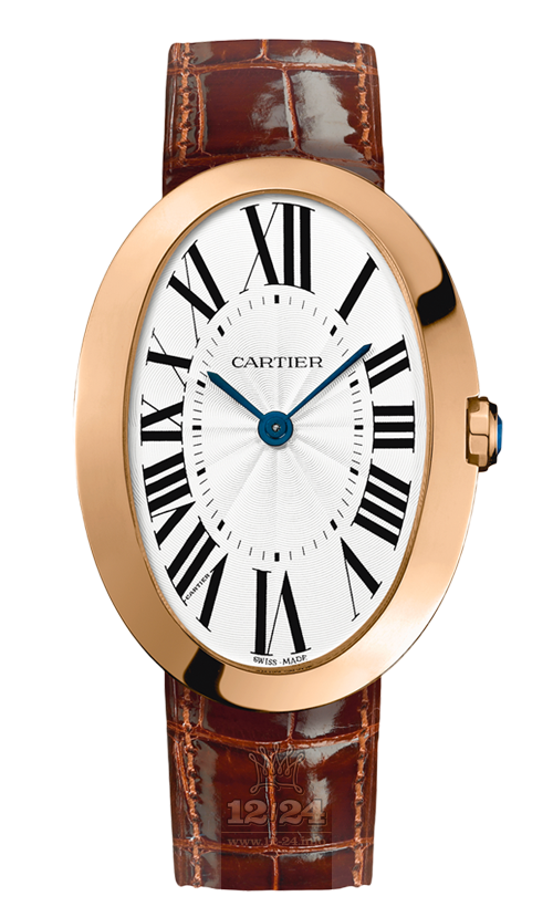 Cartier Baignoire Watch W8000002 44 mm Pink gold Case Silver Dial