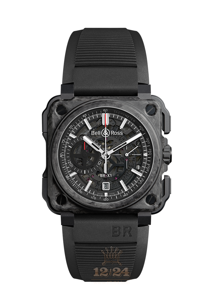 Bell & Ross Instruments Watch BRX1-CE-CF-BLACK 45 mm Titanium Carbon Ceramics Case Gray Dial