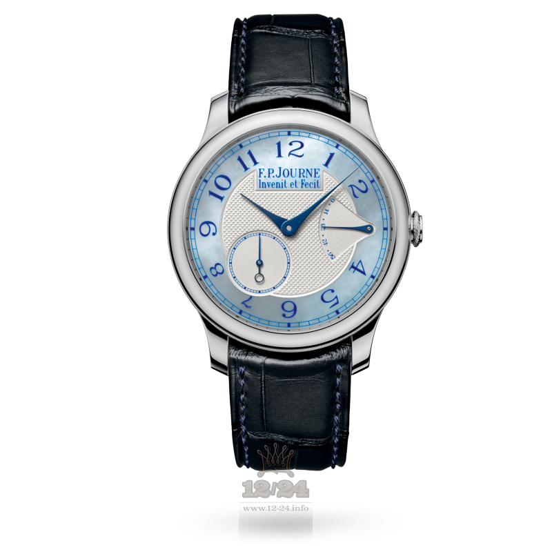 F.P.Journe Boutique Watch chronometre souverain nacre 40 mm Platinum Case White Dark blue Dial