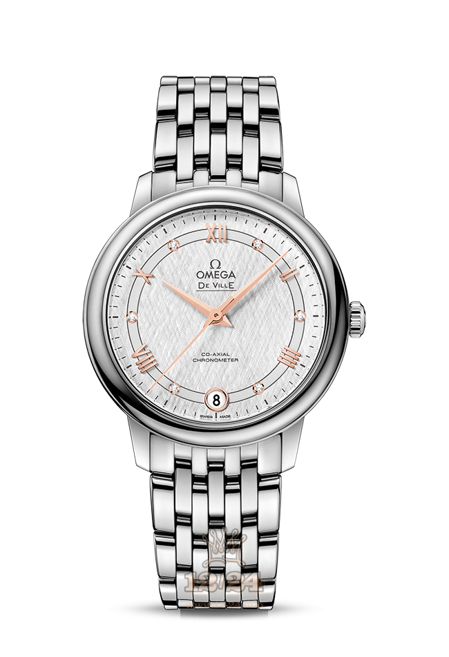 Omega Prestige Watch 424.10.33.20.52.001 33 mm Stainless steel Case Silver Dial