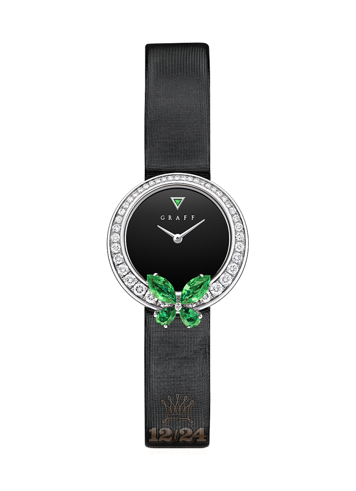 Graff Butterfly Watch BF26IWGDEL White gold Case Black Dial