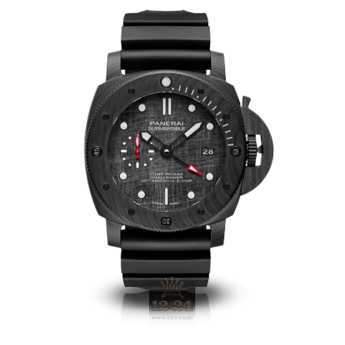 Panerai Submersible Watch PAM01039 47 mm Carbon Case Black Gray Dial