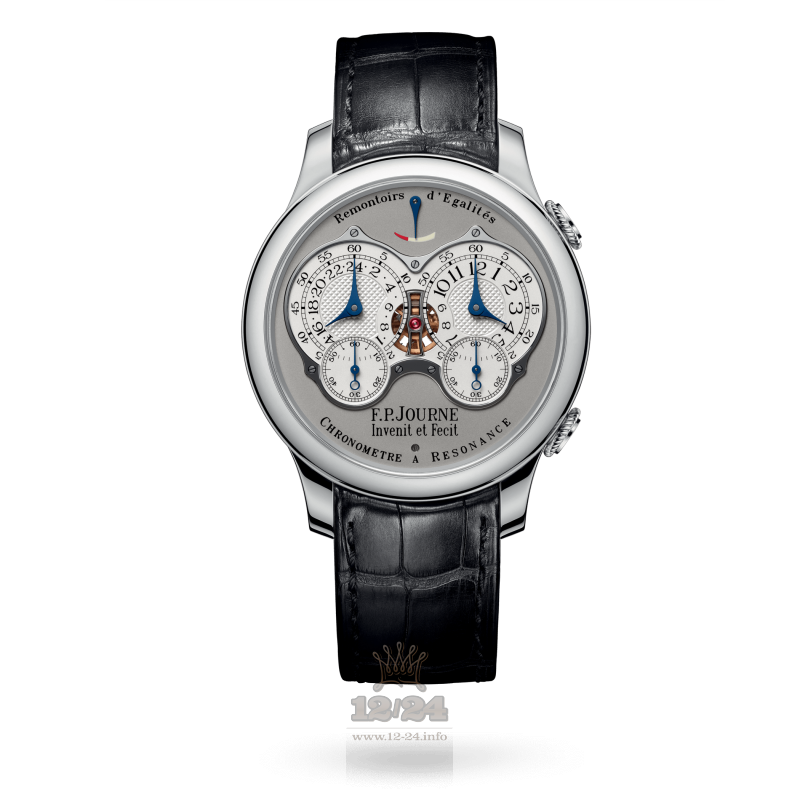 F.P.Journe Classique Watch chronometre resonance pl 42 mm Platinum Case Gray Dial