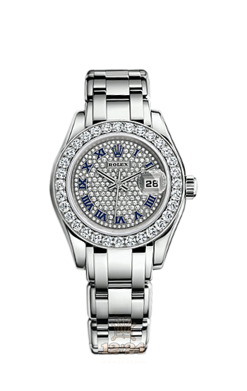 Rolex Pearlmaster Watch 80299-0068 29 mm White gold Case Silver Dial