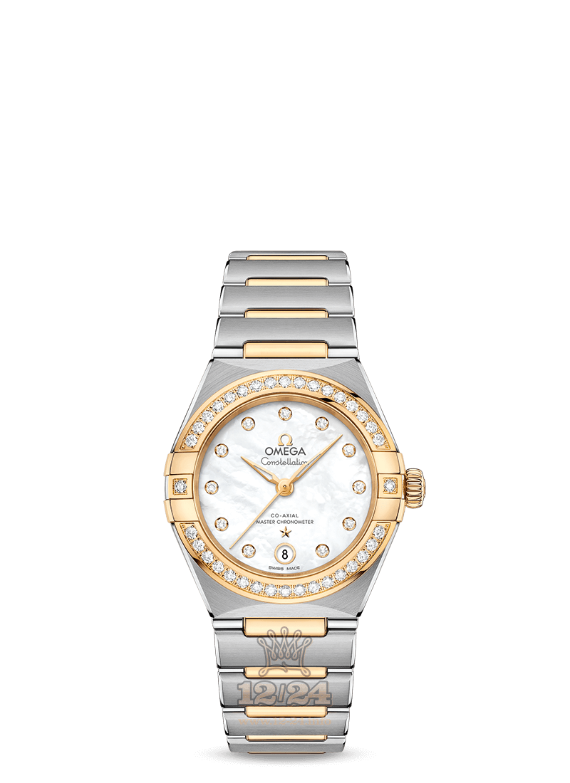 Omega Constellation Watch 131.25.29.20.55.002 29 mm Steel / Yellow gold Case White Dial