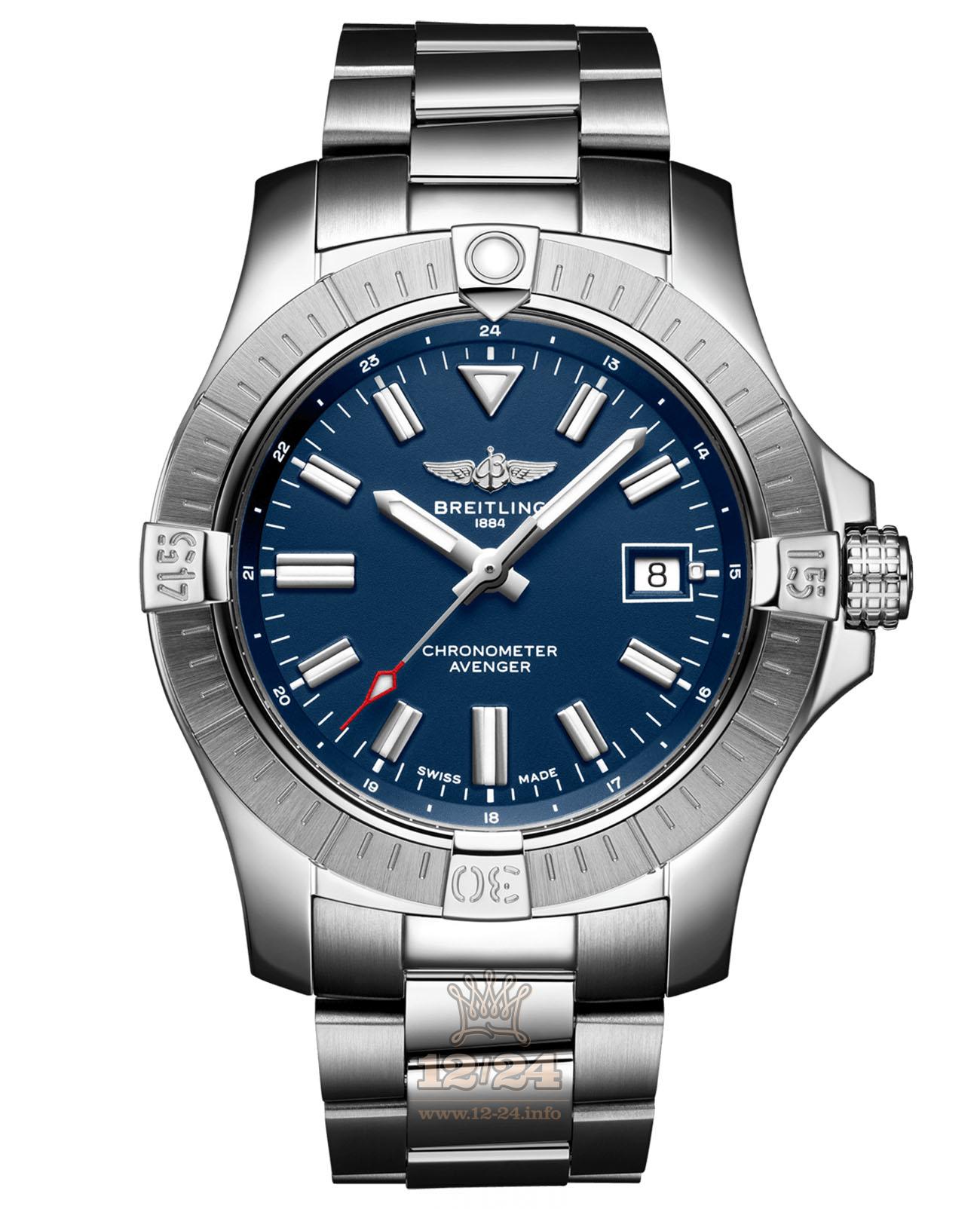 Breitling Avenger Watch A17318101C1A1 43 mm Stainless steel Case Dark blue Dial