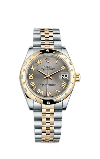 Rolex Lady-Datejust Watch 178343-0022 31 mm Steel / Yellow gold Case Gray Dial