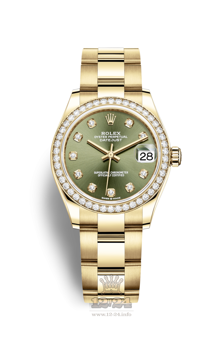 Rolex Datejust Watch 278288rbr-0014 31 mm Yellow gold Case Green Dial