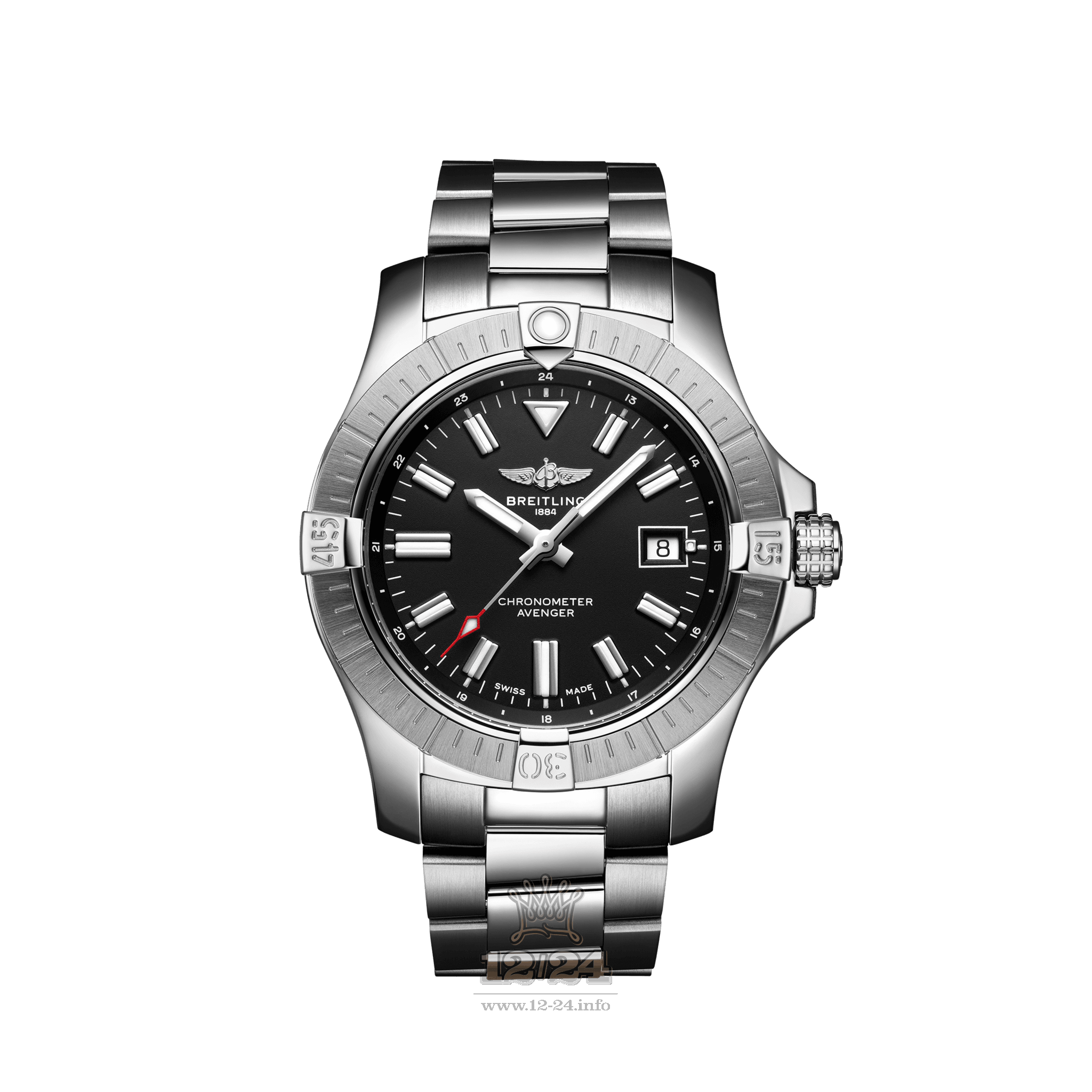 Breitling Avenger Watch A17318101B1A1 43 mm Stainless steel Case Black Dial