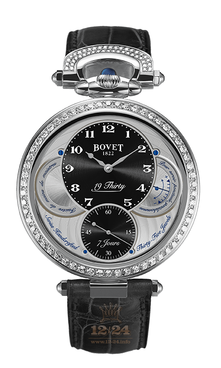 Bovet 19Thirty Watch NTS0005-SD12 42 mm Stainless steel Case Black Gray Dial