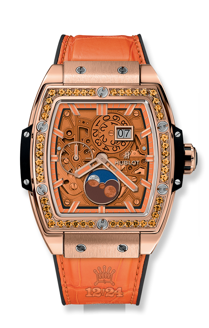 Hublot Spirit Of Big Bang Watch 647.OX.5381.LR.1206 42 mm Pink gold Case Orange Dial