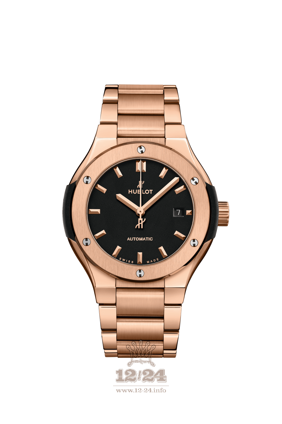 Hublot Classic Fusion Watch 585.OX.1180.OX 33 mm Pink gold Case Black Dial