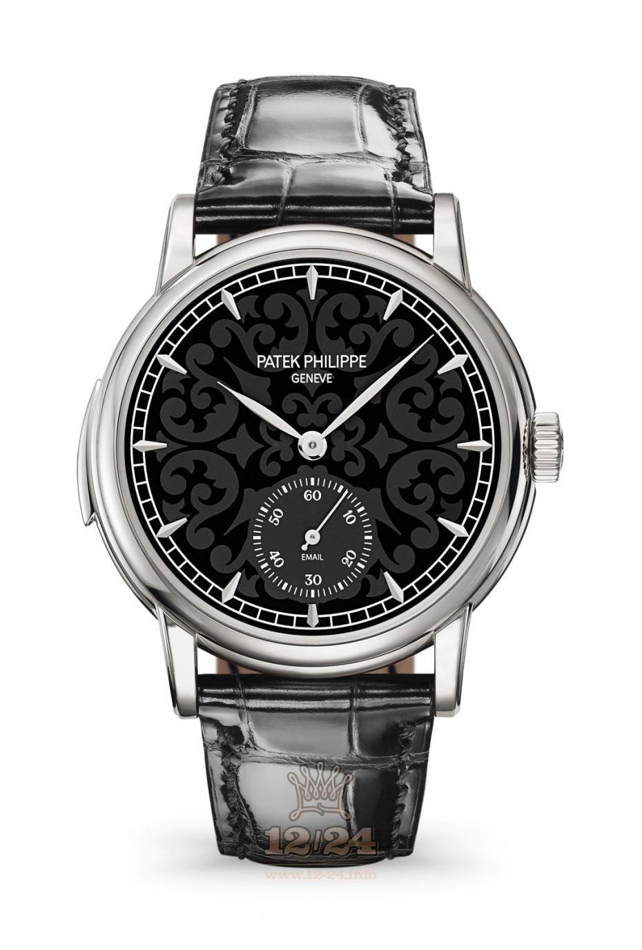 Patek Philippe Grand Complications Watch 5078G-010 White gold Case Black Dial