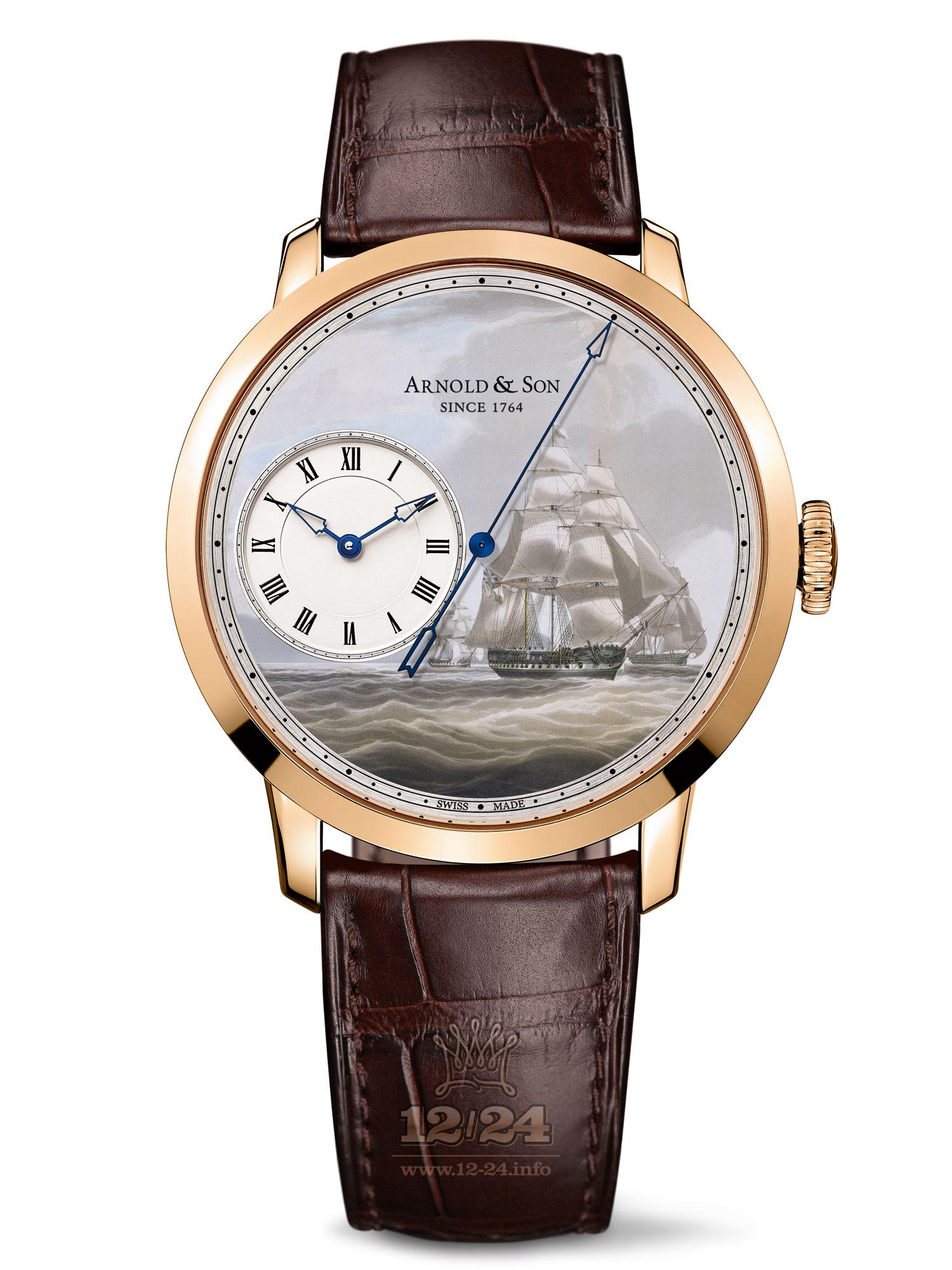 Arnold Son Instrument Collection Watch 1ARAP.M02A.C120P 44 mm Pink gold Case Painted Dial