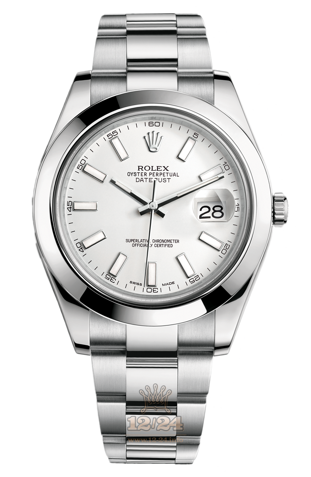 Rolex Datejust Watch 116300-0003 41 mm Stainless steel Case White Dial