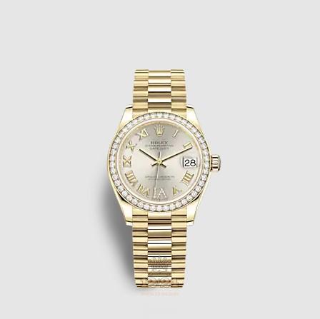 Rolex Datejust Watch 278288rbr-0020 31 mm Yellow gold Case Silver Dial