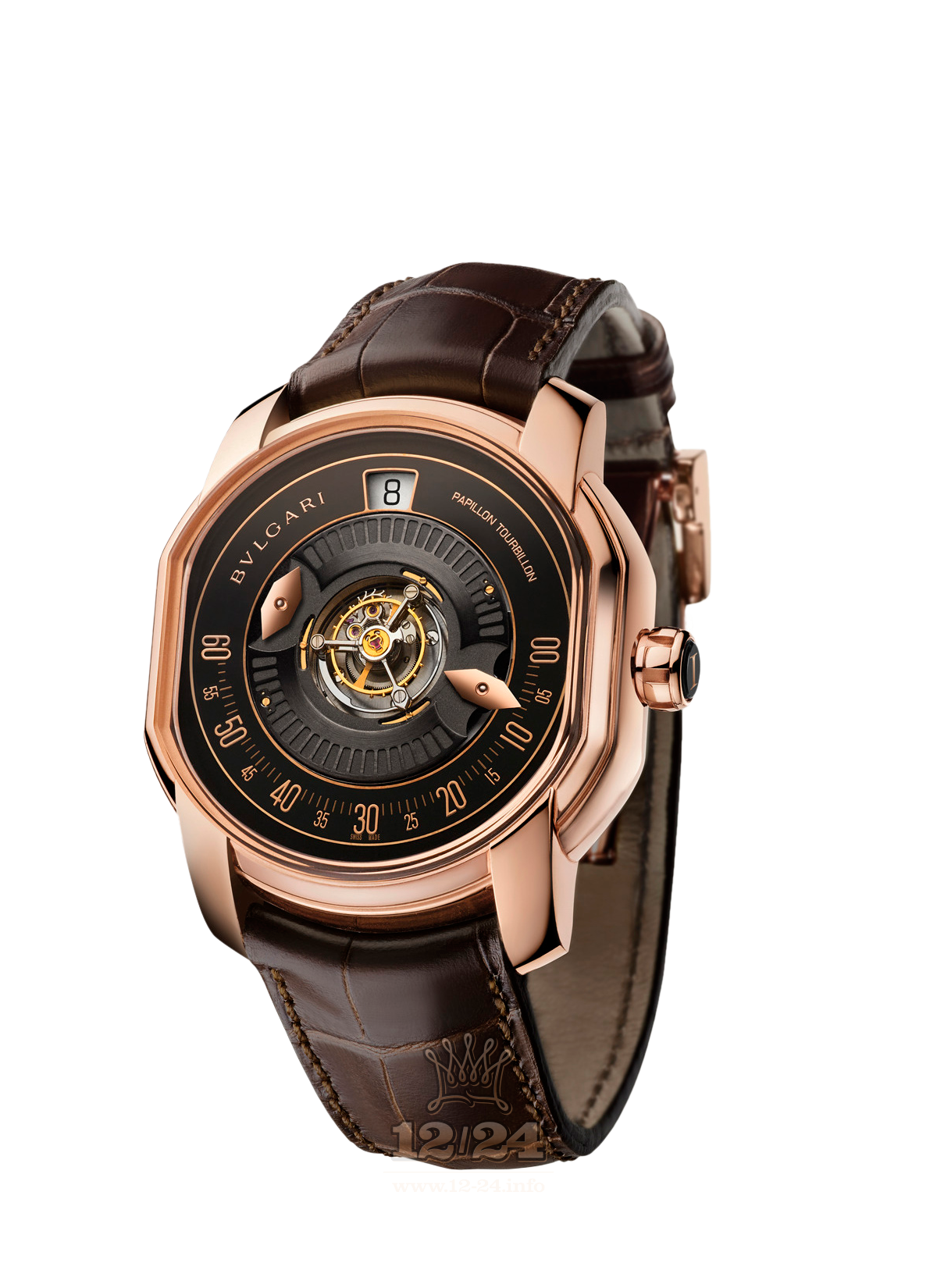 Bvlgari Haute Horlogerie Watch 102074 BRRP45BGLTBPAP 45 mm Pink gold Case Black Dial