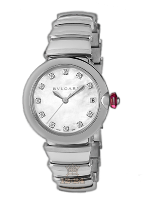 Bvlgari Lvcea Watch 102199 LU33WSSD/11 33 mm Stainless steel Case White Dial