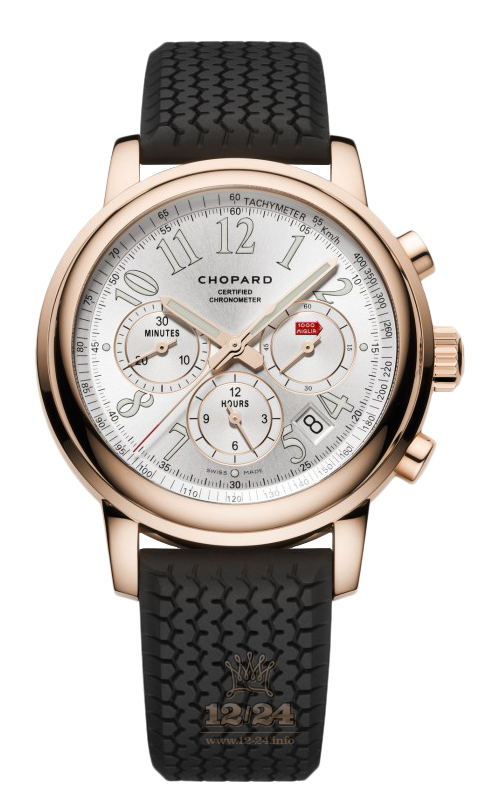 Chopard Classic Racing Watch 161274-5004 42 mm Pink gold Case Silver Dial