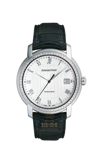 Audemars Piguet Jules Audemars Watch 15140BC.ZZ.A002CR.01 39 mm White gold Case White Dial