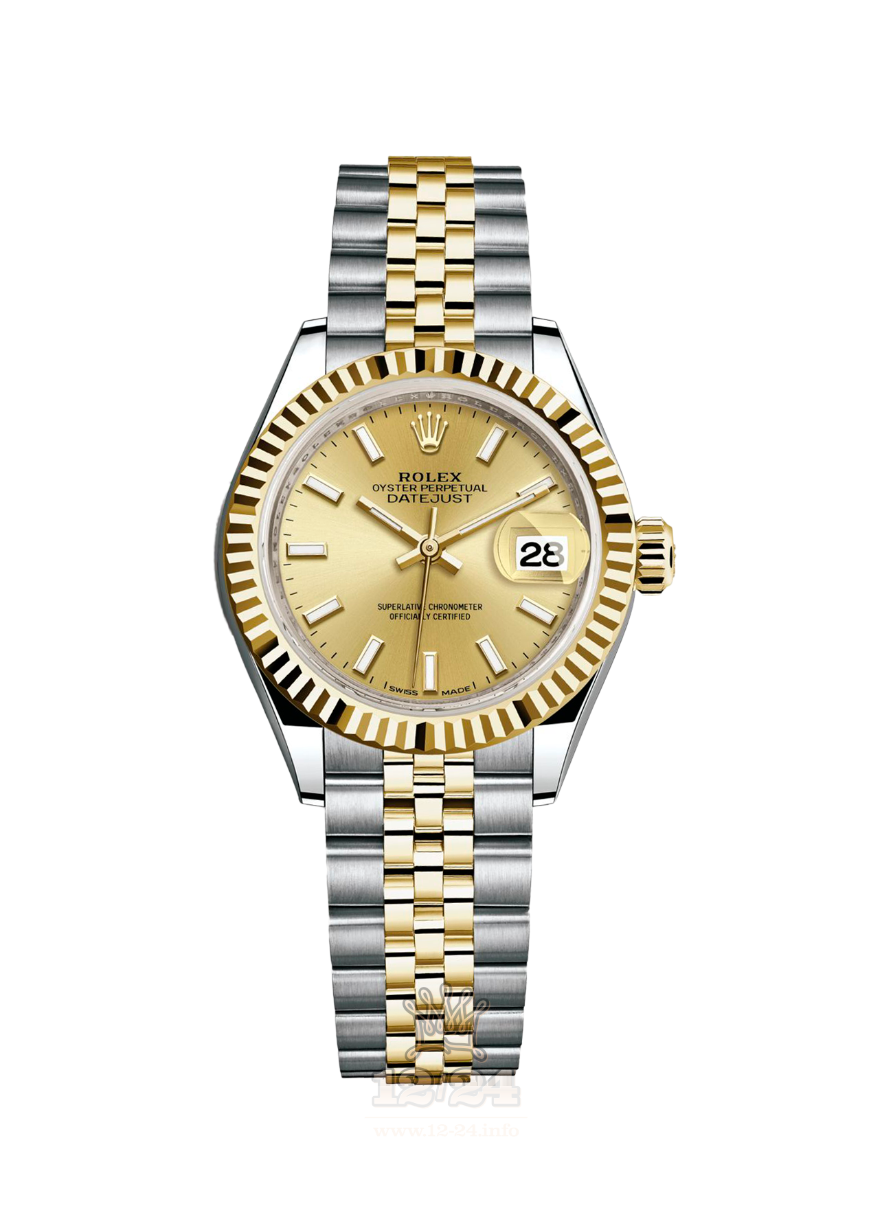 Rolex Datejust Watch 279173-0001 28 mm Steel / Yellow gold Case Golden Dial