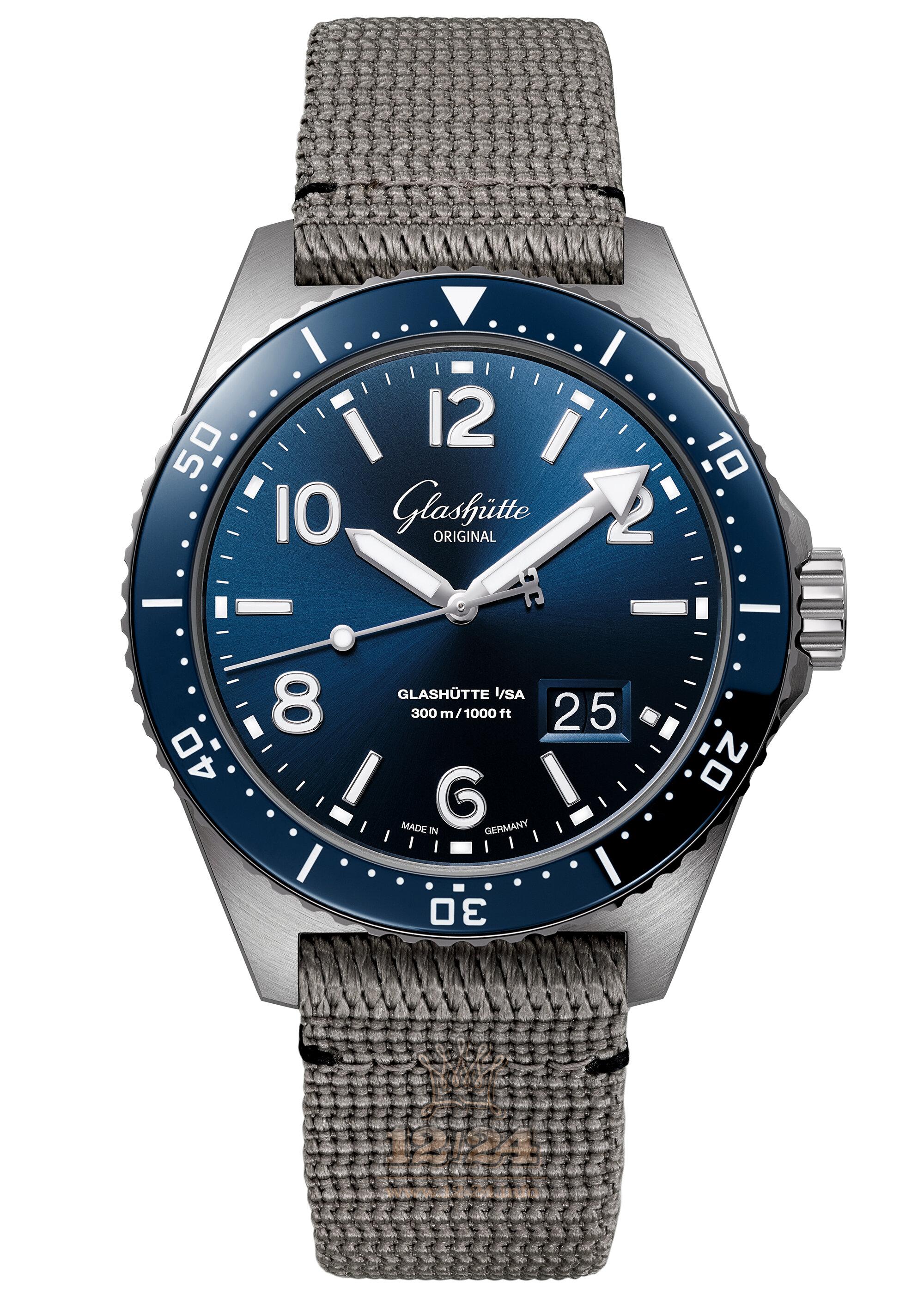 Glashutte Spezialist Watch 1-36-13-02-81-08 43 mm Stainless steel Case Dark blue Dial