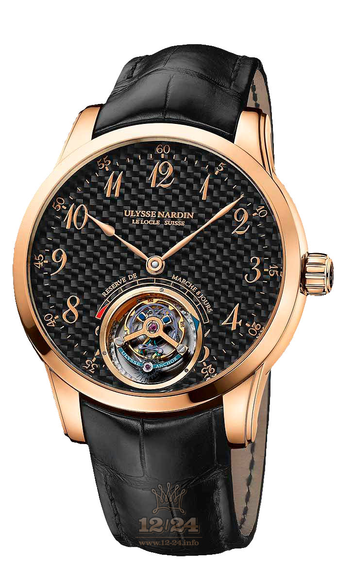 Ulysse Nardin Classic Watch 1786-133/52 44 mm Pink gold Case Painted Dial