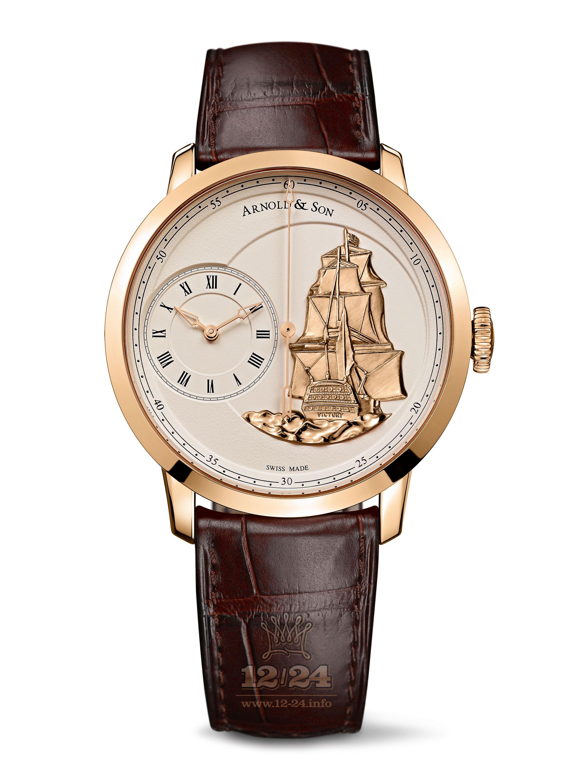 Arnold Son Instrument Collection Watch 1ARAP.I01A.C120P 44 mm Pink gold Case Beige Dial