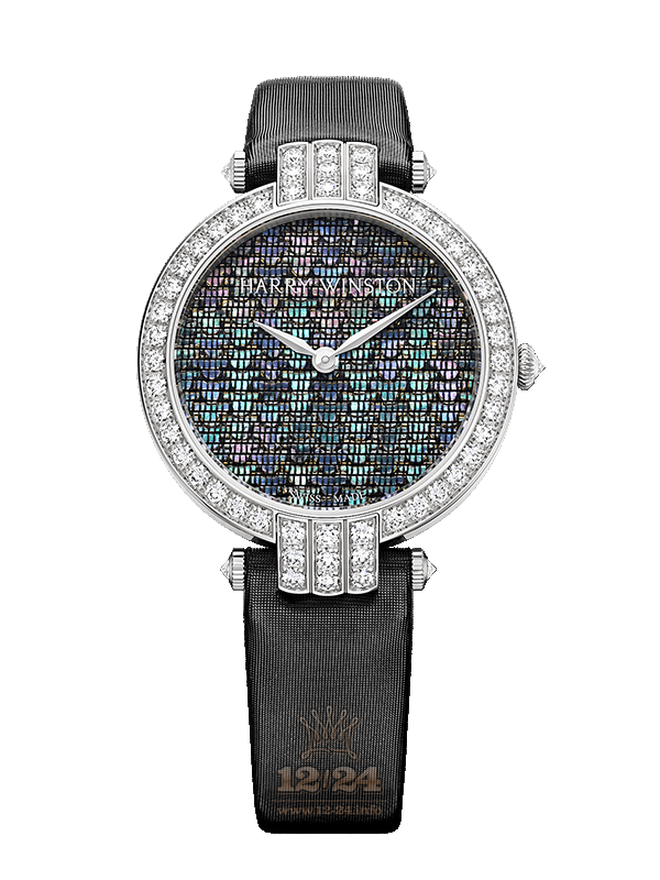 Harry Winston The Premier Collection Watch PRNAHM36WW008 36 mm White gold Case Pink Blue Dark blue Dial
