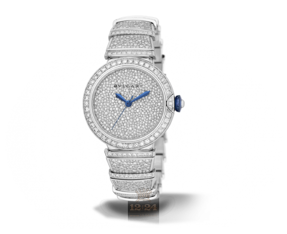 Bvlgari Lvcea Watch 102365 LUW33D2GD2GD2 33 mm White gold Case Silver Dial