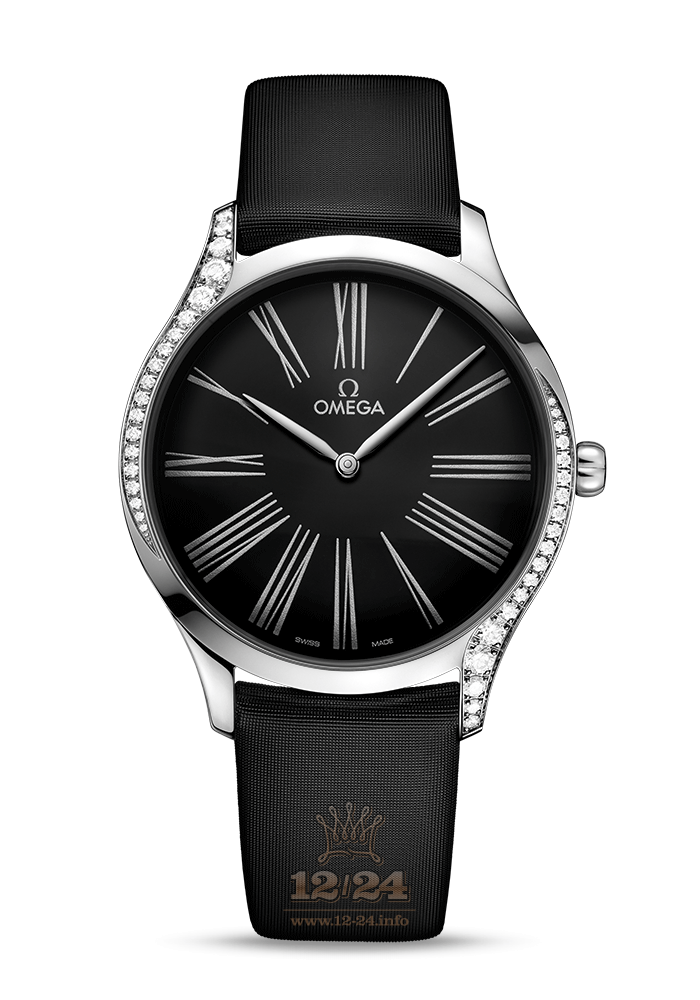 Omega Tresor Watch 428.17.39.60.01.001 39 mm Stainless steel Case Black Dial