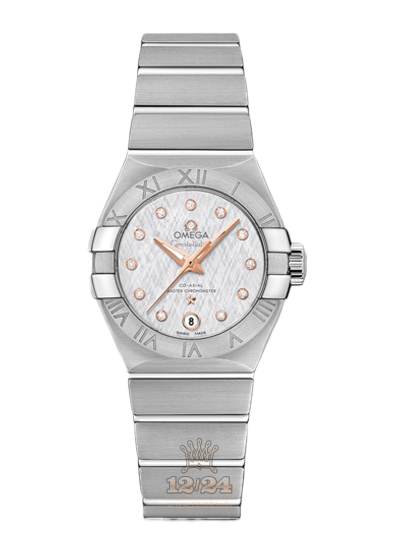 Omega Constellation Watch 127.10.27.20.52.001 27 mm Stainless steel Case Silver Dial