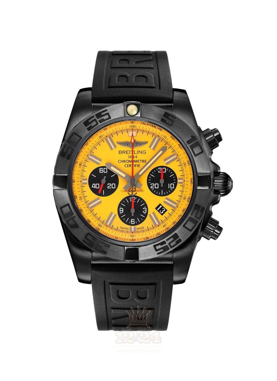 Breitling Chronomat Watch MB0111C3|I531|262S|M20DSA.2 44 mm Stainless steel Case Yellow Dial