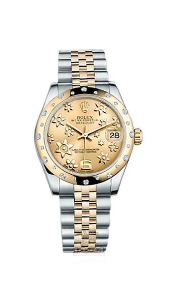 Rolex Lady-Datejust Watch 178343-0013 31 mm Steel / Yellow gold Case Golden Dial