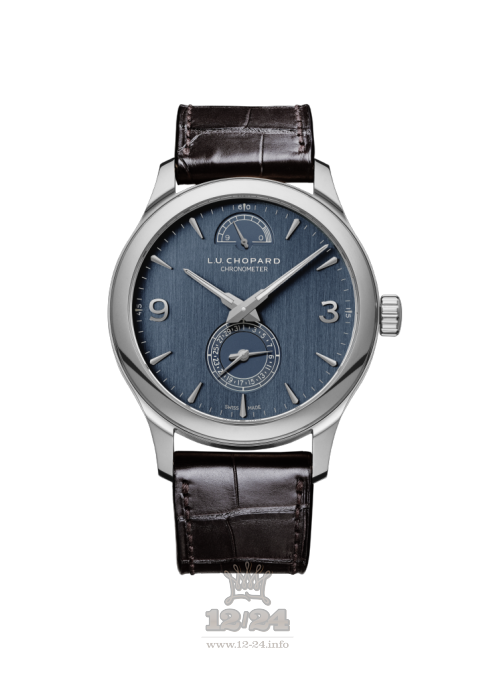Chopard L.U.C Watch 161926-1002 43 mm White gold Case Dark blue Dial