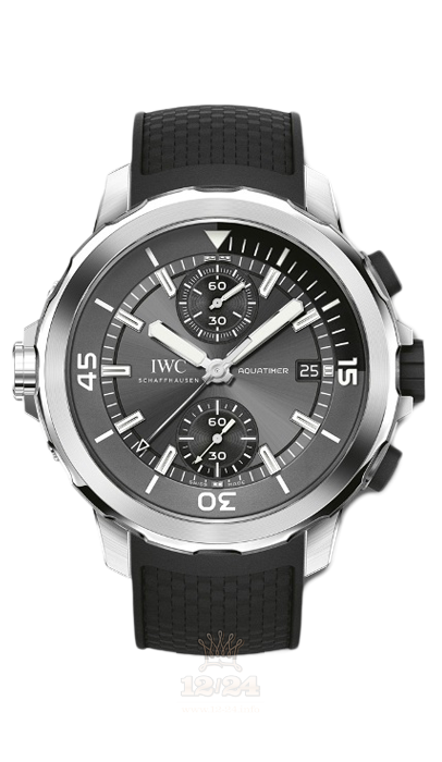 IWC Aquatimer Watch IW379506 44 mm Stainless steel Rubber Case Gray Dial