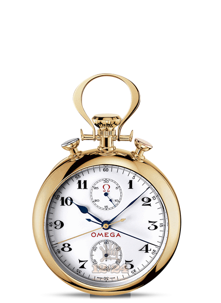 Omega Olympic Watch 5109.20.00 55 mm Yellow gold Case White Dial
