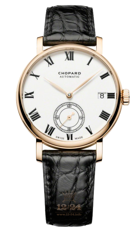 Chopard Classic Watch 161289-5001 38 mm Pink gold Case White Dial