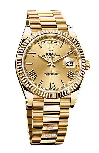 Rolex Day-Date Watch 228238-0006 40 mm Yellow gold Case Golden Dial